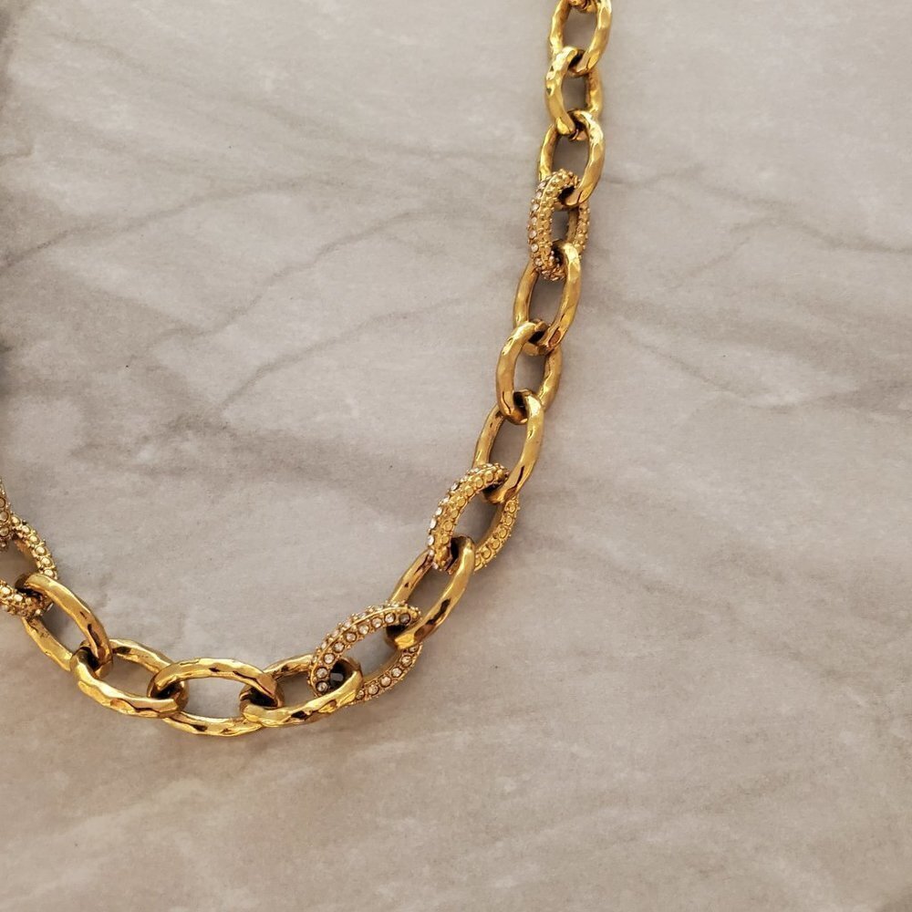 ✨ Stella and Dot Rhinestone Crystal Pave Link Christina Necklace ✨ - Picture 13 of 16